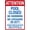 Warning Sign 2, variant on Attention Pool Closed 8"x12" Warning Sign, Metal Security Sign, Safety Wall Decor, Home Business Yard Garden Office Sign, Indoor Outdoor Easy Mount Sign