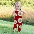 thumbnail image 3 of Odeerbi 1-6 Years Toddler Girls Summer Jumpsuit Daisy Camisole Romper Casual Breathable Comfortable Overalls Strap Bib Overall Pants Playsuit, 3 of 5