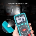thumbnail image 4 of KKmoon PTM19A Portable Handheld True RMS Digital Multimeter with LCD Display, AC/DC Voltage, Resistance, and Current Testing, Backlight and Flashlight Features, Buzzer Alert (Batteries Not Included), 4 of 6
