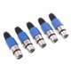 thumbnail image 4 of Conector de extremo de conector de micrófono de 3 polos XLR de 5 piezas Gloria conector hembra xlr, 4 of 6