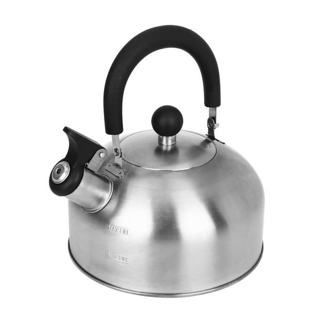 Mainstays 1.8Liter Whistle Tea Kettle, Stainless Steel