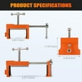 thumbnail image 2 of Cabinet Installation Clamps | Cabinetry Clamp for Easy and Quick Face Frame Installation, Cabinet Clamps with Two Side Screws and Drill Hole Guide Cabinet Installation Tools, Orange (4), 2 of 6