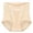 Khaki, variant on Lace Hollow Out Panties Thongs Women Transparent Underwear Temptation See Through Seamless Panties XL