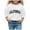 White, variant on Kiijoy Toddler Girls Casual Sweatshirt California Print Crewneck Pullover Top, Sizes 3-4