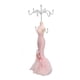 thumbnail image 5 of Soporte de maniquí para colgar en la torre, soporte de anillo de resina, modelo de vestido para niñas y mujeres, color rosa, 5 of 5