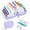 Purple, variant on Waterproof Pill Pouch Set-14pcs Bags Inside,A8 Waterproof Pill Organizer Set,7 to 14 Days of Meds & Medicine Crush-Resistant Shell,Green