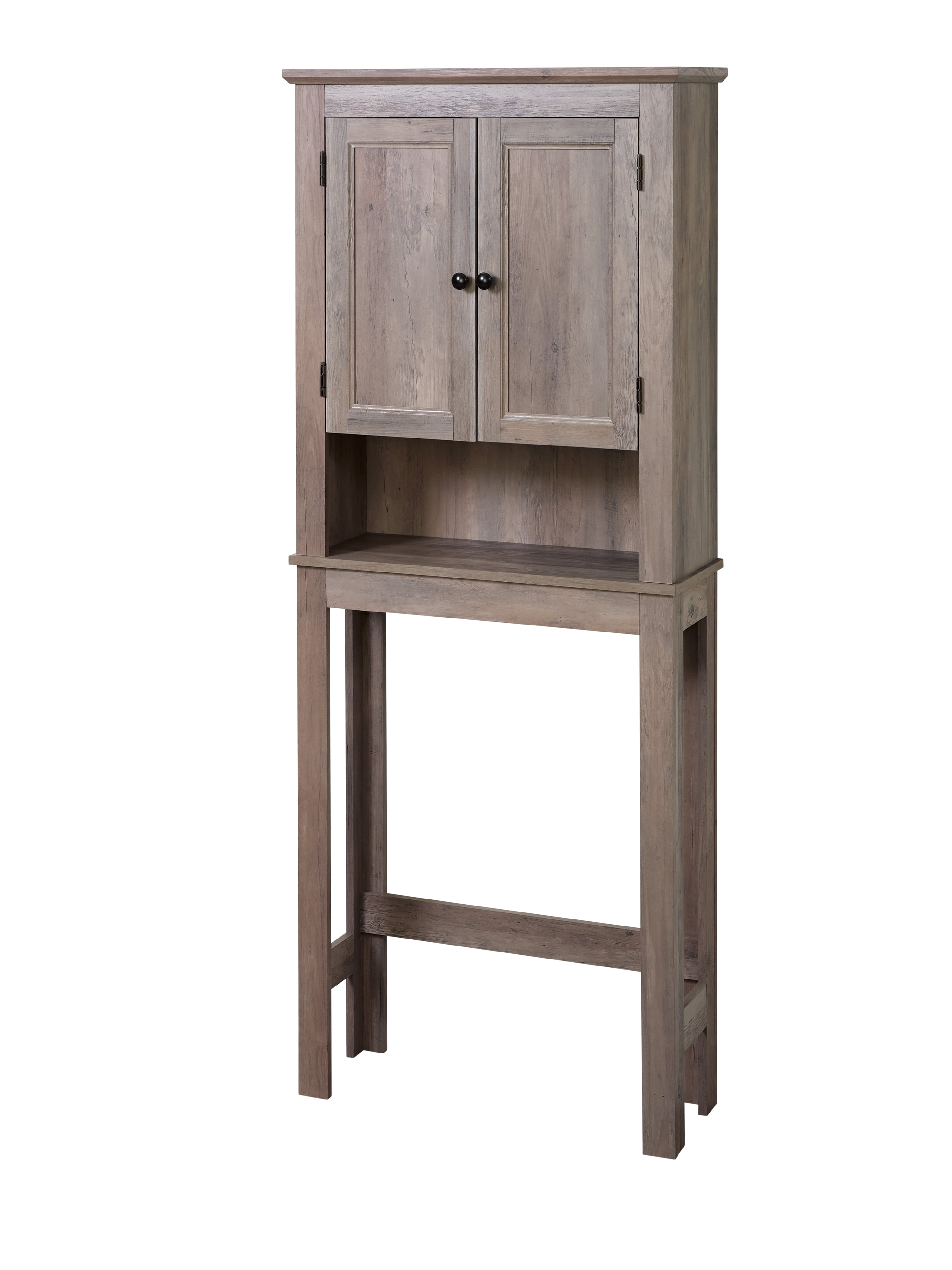 Zenna Home Custom Suite MDF over-the-Toilet Spacesaver, Bathroom Organizer, 3 Shelves, Gray