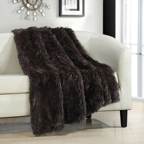 Chic Home 1Piece Juneau Faux Fur Super soft Ultra Plush Throw Blanket