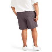 Dockers Men's Ultimate Straight Fit Supreme Flex Shorts Sparrow Purple Size 48