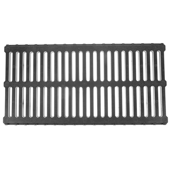 LEORX Sturdy Black Resin Trench Cover Outdoor Drain Grate Easy Install Replaceable Sewer