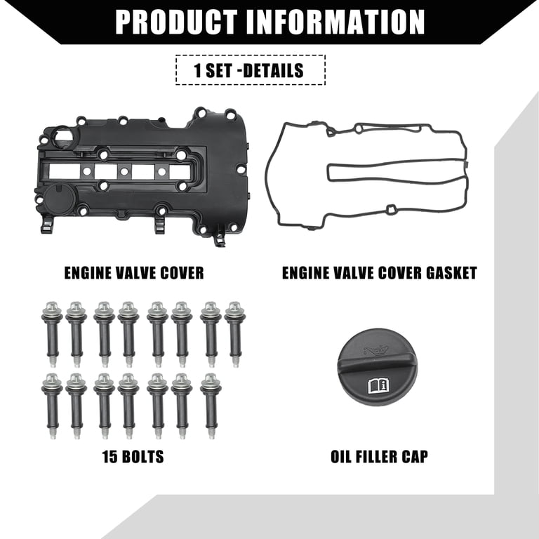 Unique Bargains Engine Valve Cover (No.55573746/25198498/25198874 