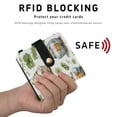 thumbnail image 4 of Small Wallet For Women Bifold Leather Pocket Coin Credit Card Holder With RFID Blocking Clover Patterns, 4 of 6