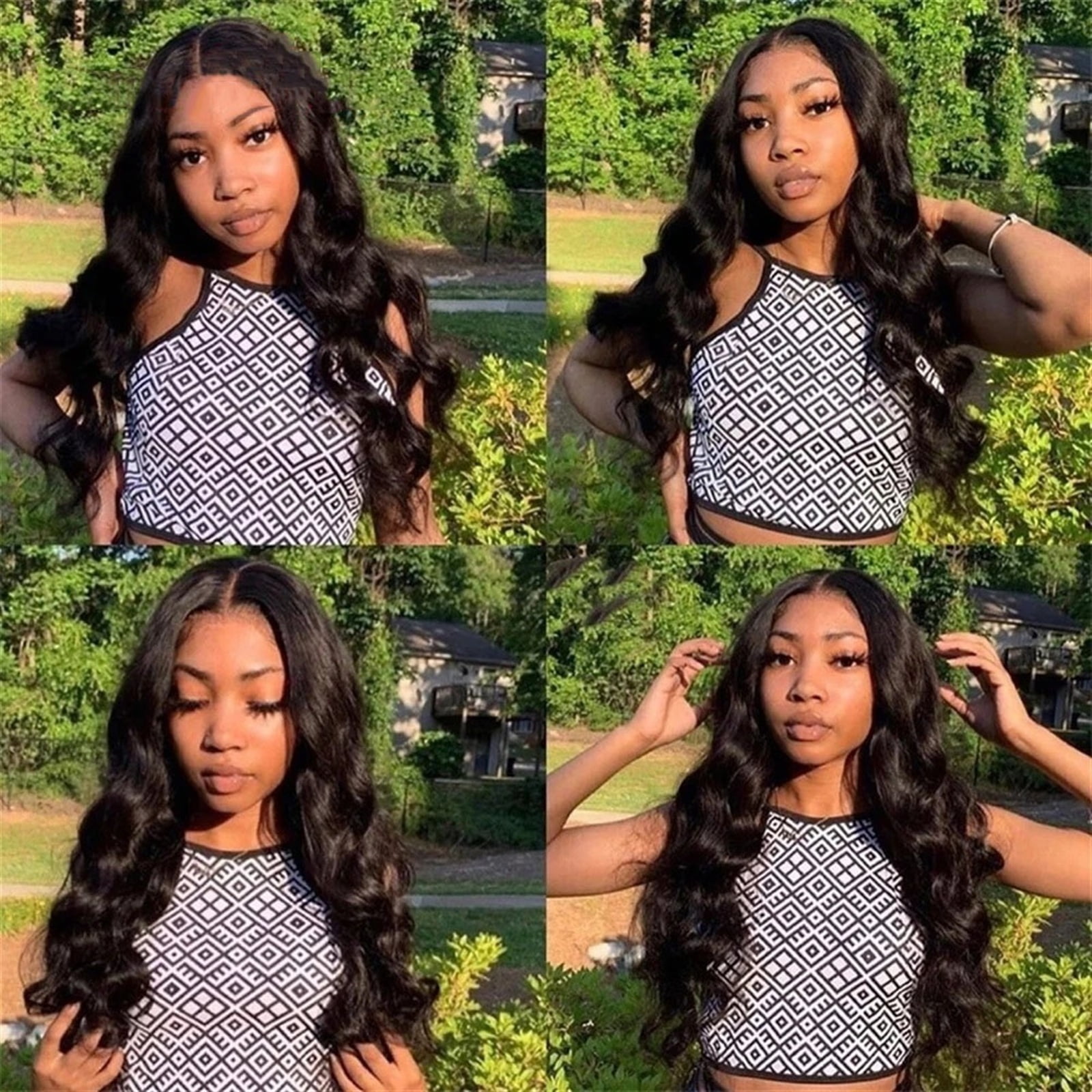 U Part Wig Body Wave U Part Human Hair Wig for Women Brazilian Remy Hair 10-26inch Glueless Full Head U Shape Clip in Wigs Natural Color