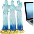 thumbnail image 6 of Leutsin Sisters by My Side - Sea Glass Three Sisters Celebrates Friendships Three Sisters Sculpture,Friend Birthday Gifts for Women,Special Holiday Friendship Day Present for Besties Female, 6 of 8