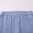 thumbnail image 5 of Jxximdong Capris Pants for Women, Fashionable Casual Trousers with Pockets Cotton Loose Striped Cotton and Linen Pants, Blue Women's Cropped Pants, 5 of 9