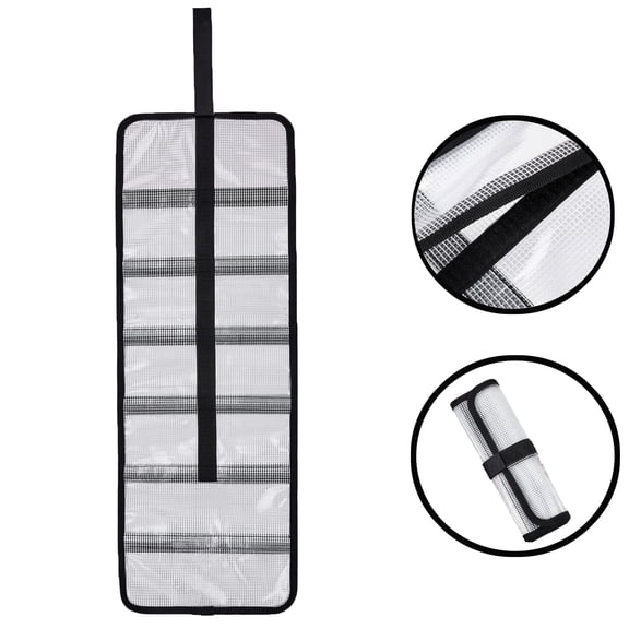 GOGHOST Waterproof PVC Roll Up  Fishing Lure Protective Covers for Rod, Portable, Suitable for marine/shore Fishing Gear Organizer,1pcs