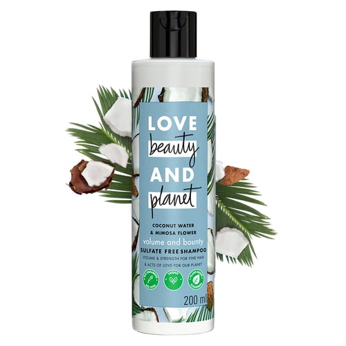 Love Beauty and Planet Coconut Water & Mimosa Flower Sulfate Free Volume and Bounty Shampoo - 200ml