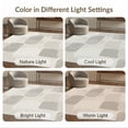 thumbnail image 7 of ODIKA 4'x6' Beige Grey Modern Geometric Abstract Washable Area Rug Contemporary Minimalist Design With Rounded Rectangles for Dorm Room, Small Living Stain Resistant Low Profile, Easy Care, 7 of 7