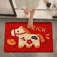 thumbnail image 6 of Tuvgenk Bath Mats Absorbent Non Slip Quick Dry Bathroom Rug Short Plush Small Multicolor 2x2 Rectangle Area Rug for Tub, 6 of 6