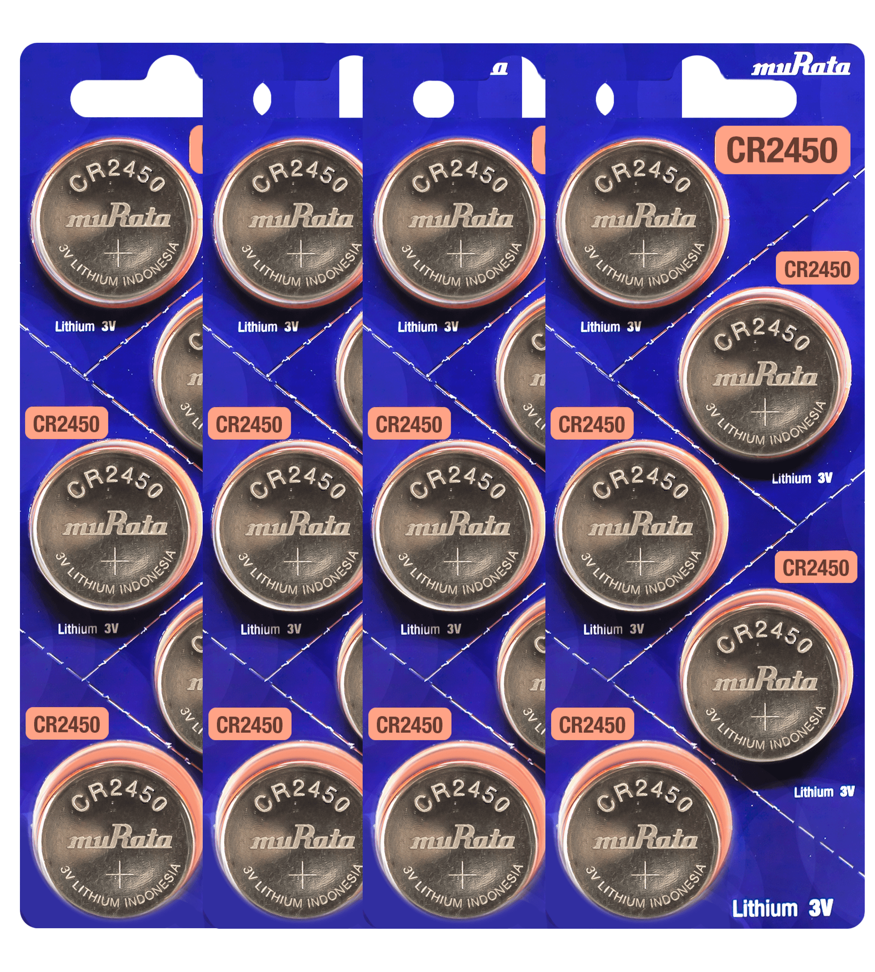 Murata CR2450 3V Lithium Coin Cell (20 Batteries) Replaces Sony