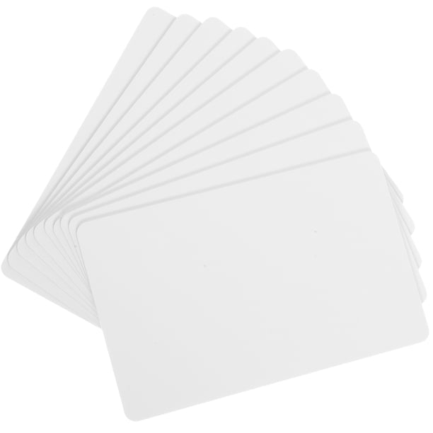 Tarjeta de membresía de DIY 10pcs etiquetas de plástico en blanco etiquetas de tarjetas de presentación en blanco etiqueta para tienda