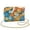 Hippie Flower, variant on Pzuqiu Leopard Print Women Leather Crossbody Bag Lightness Craftsmanship Quilted Crossbody Purse for Women with Chain Strap Functional for Party and Special Occasions