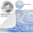 thumbnail image 5 of FREEAMG Vintage Ethnic Dragonfly Mandala Absorbent Dish Drying Mat Microfiber Kitchen Countertop Table Protector Multi-Purpose Counter Rack Sink Drainer Pad 16"x 18", 5 of 6