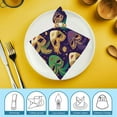 thumbnail image 6 of PHYHOO Mardi Gras Vintage Floral Cloth Napkins, Soft; Comfortable Polyester Dinner Napkin for Family, Restaurant, Weddings, Parties, 6 of 7