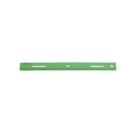 6 X 12 Ruler - School Smart Lightweight Plastic Ruler, 12 Inches, Set of 6