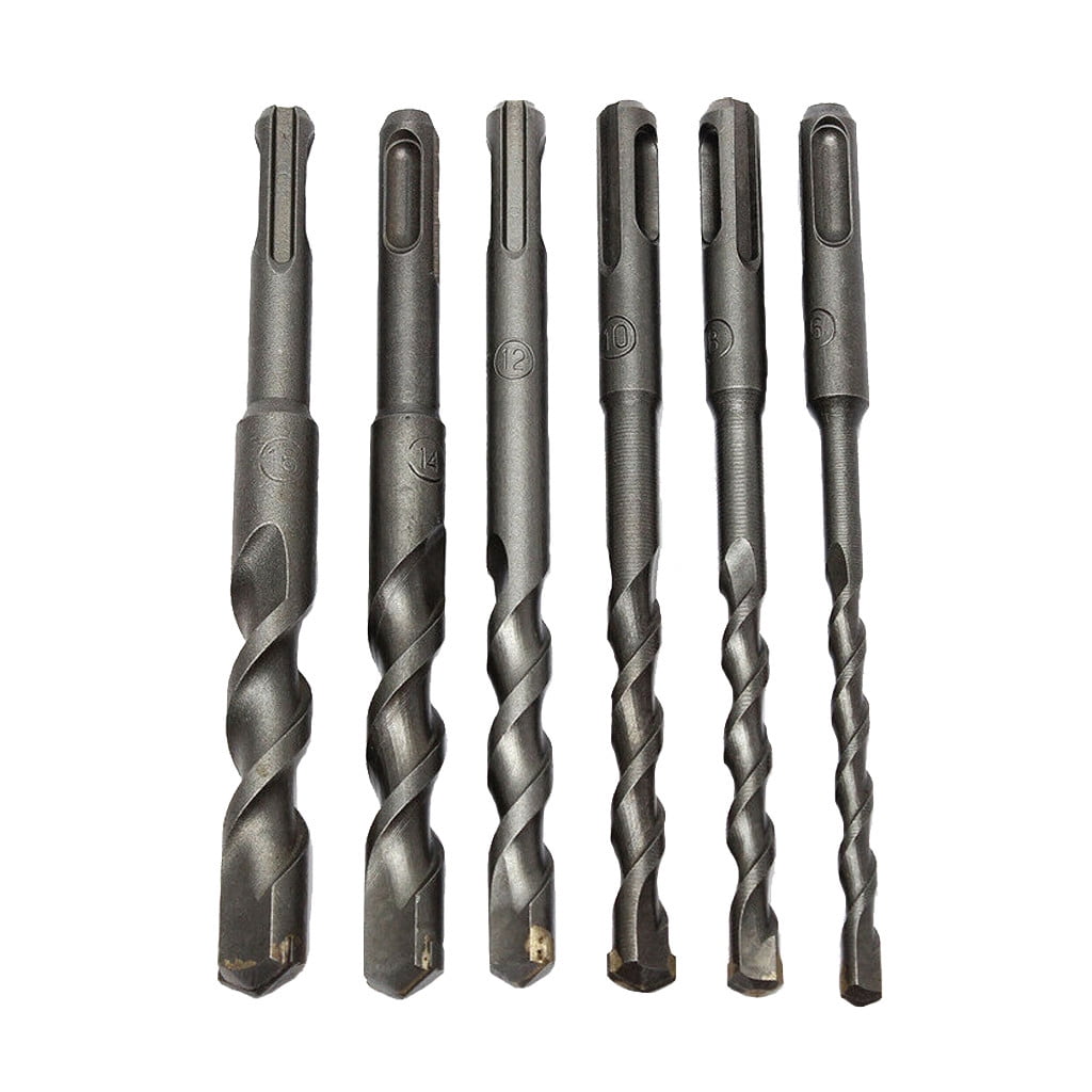 6~16mm SDS Plus Rotary Hammer Drill Bit Bits for Drilling Concrete Wall 1 Piece 