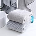 thumbnail image 3 of Nvzi 6 toallas de baño, toalla de mano de algodón suave para el hogar, súper suave, altamente absorbente para ducha, piscina, toalla de mano de 55,12 x 27,56 pulgadas (gris), 3 of 5
