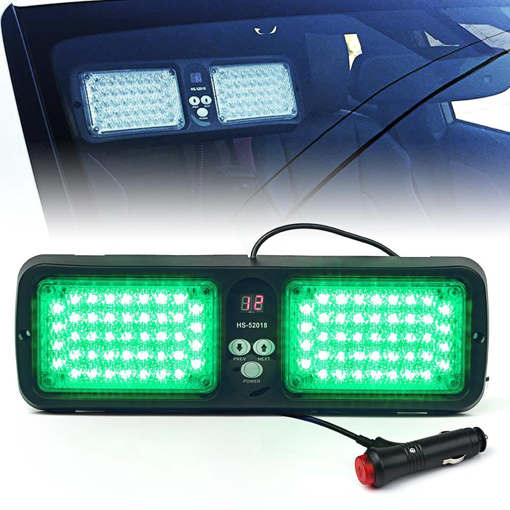 Programmable Windscreen Light Xprite 86 LED Trap Series Sun Visor Windshield Dash Security Strobe ...