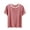 Red, variant on Annhoo Pajama Tops for Women Spring Summer Block Color Crewneck Loose Short Sleeve Shirts Soft Comfy Clothes