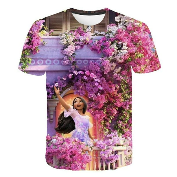 Disney magic full house camiseta niños verano dibujos animados Top camiseta moda chicas 3D impresión linda camiseta Bottoming gran oferta Tees5T Gao Jinjia LED
