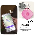 thumbnail image 4 of Life360 Tile Mate (2024) Bluetooth Tracker, Keys Finder and Item Locator for Keys, Bags and More. Phone Finder. Both iOS and Android Compatible. 1-Pack (Pink Punch), 4 of 8