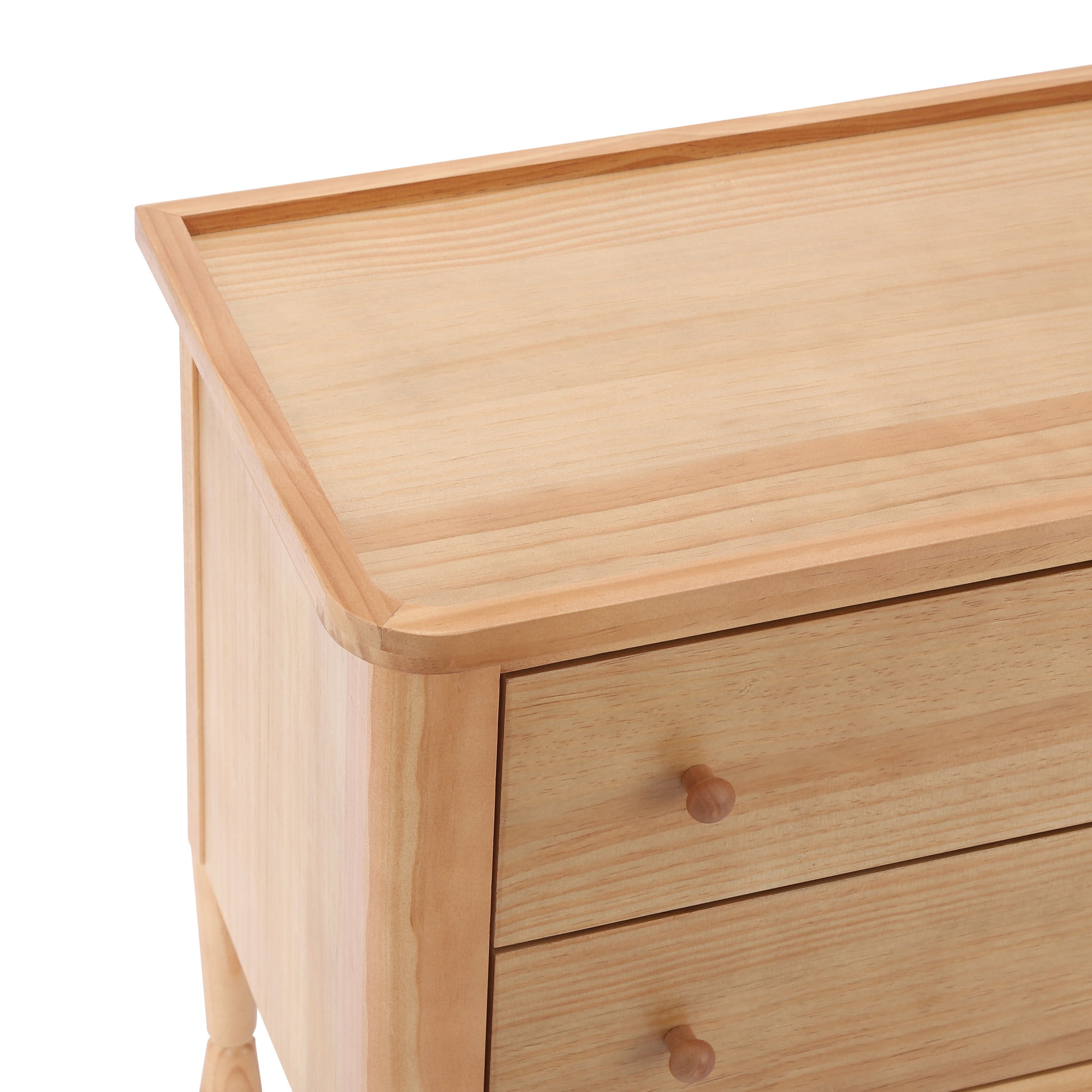 Christopher Knight Home 23.6"W Modern Nightstand with 2 Drawers, Bedside Table with Storage, Natural