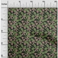 thumbnail image 2 of oneOone Polyester Spandex Black Fabric Tropical Leaf Sewing Material Print Fabric By The Yard 56 Inch Wide, 2 of 5