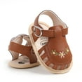 thumbnail image 4 of Dpytoraw Baby Sandals For Infants Soft Sole Breathable Summer Casual Shoes With Floral Embroidery For Boys And Girls 0 18 Months Infant Soft Sole Sandals Size US:6, 4 of 4