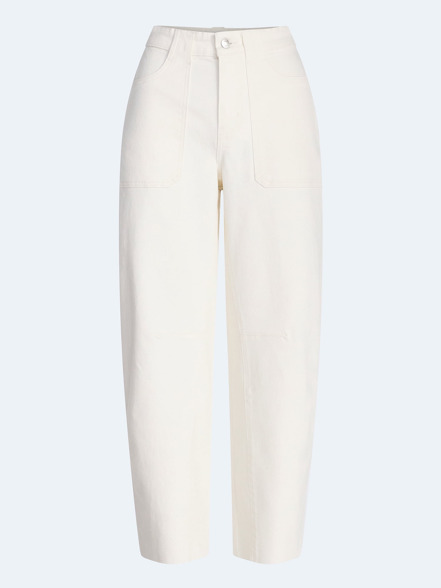 Free Assembly Women's Cropped Carpenter Barrel Jeans, 27" Inseam, Sizes 0-20