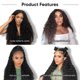 thumbnail image 5 of Peluca de cabello humano ondulado con encaje frontal transparente HD 13x4, densidad 180, pre-depilada, sin pegamento, lista para usar, para mujeres negras., 5 of 5