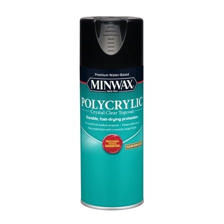 Minwax Polycrylic Protective Finish, Clear Semi-Gloss, Clear, 11.5 oz