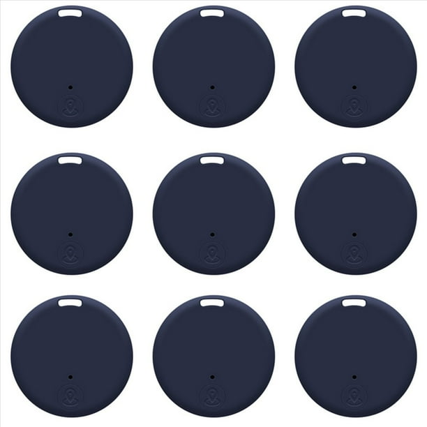 Paquete de 9 Rastreadores GPS para Vehículos Buscador de Llaves Rastreador GPS Mini Rastreador GPS Rastreador GPS para Mascotas Azul Marino
