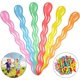 thumbnail image 1 of 100 Pieces 40 Inches Latex Spiral Balloons Twisted Latex Balloon Colorful Twisting Balloons for Playing, Wedding Parties, Birthday Parties, Theme Part, 1 of 4