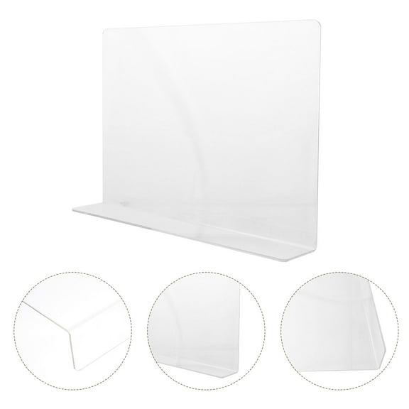 FOLOYORI 1Set Kitchen Sink Splash Guard Transparent Acrylic Rectangular Shape For Bathroom Use