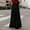 Black, variant on Idoravan Women's Basic Versatile Skirt Womens Fashion High Waist Fold Soild Vintage Loose Beach Wrap Maxi Long Skirt