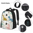 thumbnail image 3 of Balery Cute Dinosaurs Mochila escolar 3 en 1 para niños: mochila resistente con lonchera térmica y estuche para lápices. Mochila escolar para niños y niñas., 3 of 7