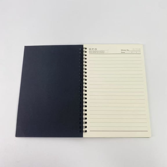 Tydlwyn Spiral-bound notebooks,Lined Notebook- A5, 100 Pages, 7mm College Ruled Journal, Perforated Pages & Wire-Bound to Lay Flat, Black