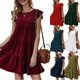 thumbnail image 2 of Falda Spot cake europea y americana 2023 Primavera y novedad de verano vestido casual sin mangas con cuello redondo de color sólido para mujer, 2 of 4