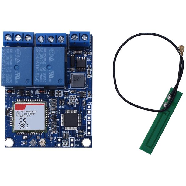 Sms Gsm Remote S Sim800c Stm32f103c8t6 Módulo de relé de 2 Chl para PU