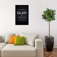thumbnail image 2 of Motivational Canvas Salary Wall Art, Inspirational Quotes Painting Posters Success Picture Framed Wall Artwork for Home Office Workplace Motivation Gift for Friends- 12" Wx18 H, 2 of 6